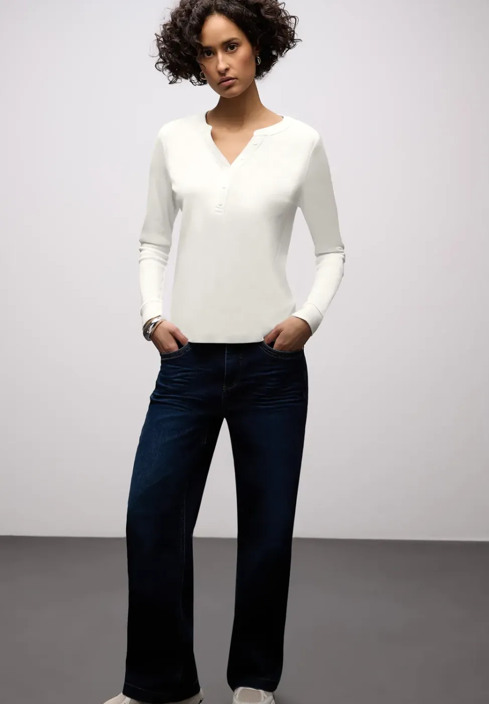 Shirt in Unifarbe