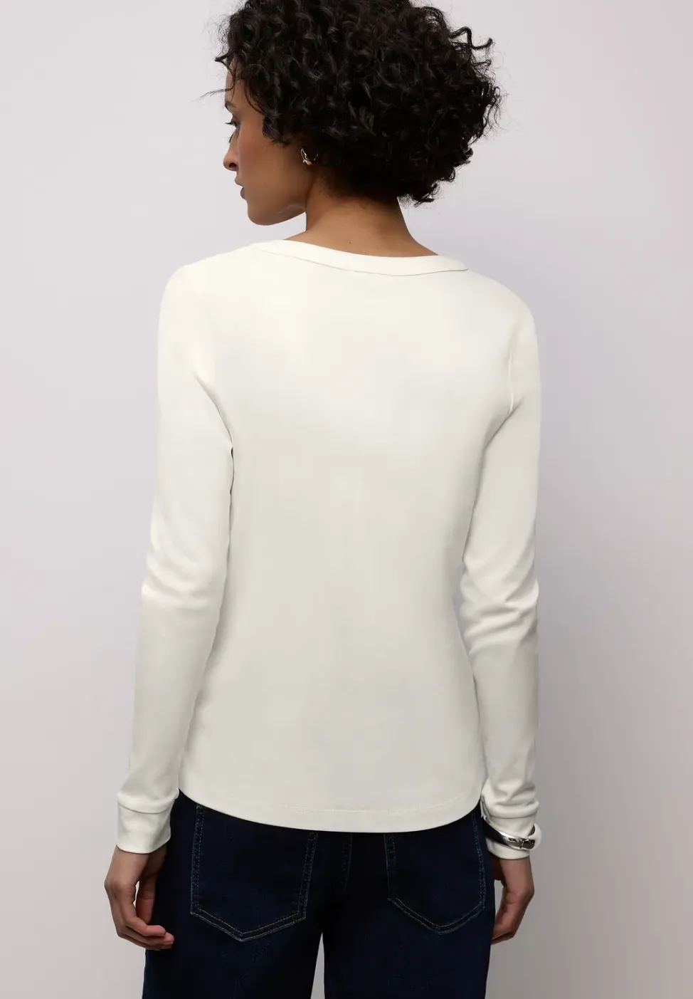 Shirt in Unifarbe