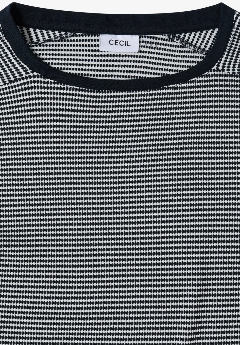 Shirt mit Boatneck und Struktur