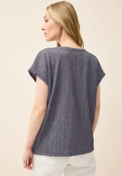 Shirt mit Crepe-Struktur