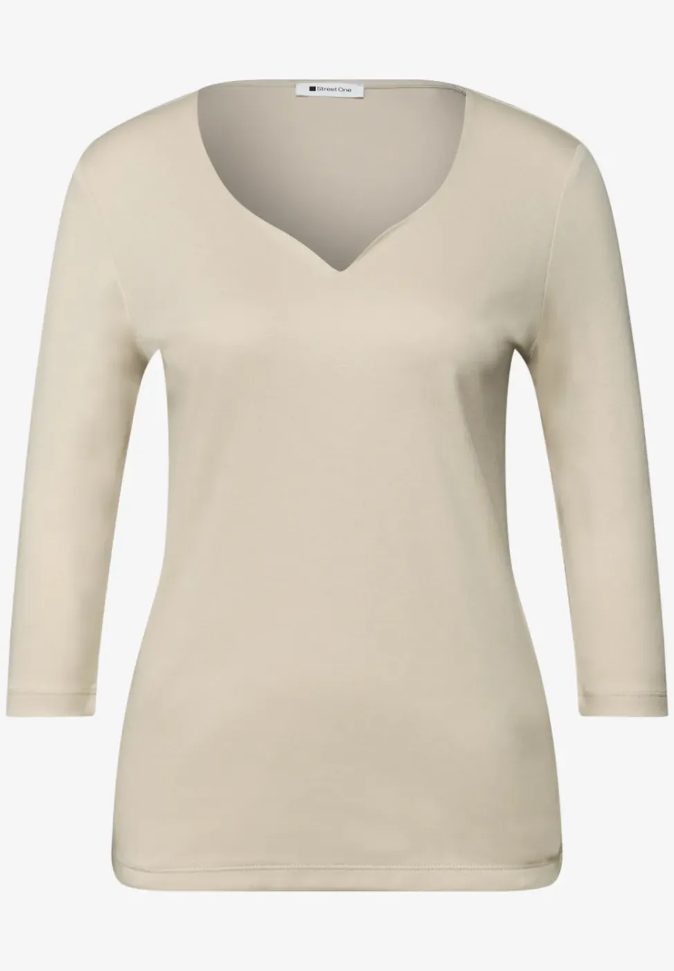 Shirt mit Herzausschnitt