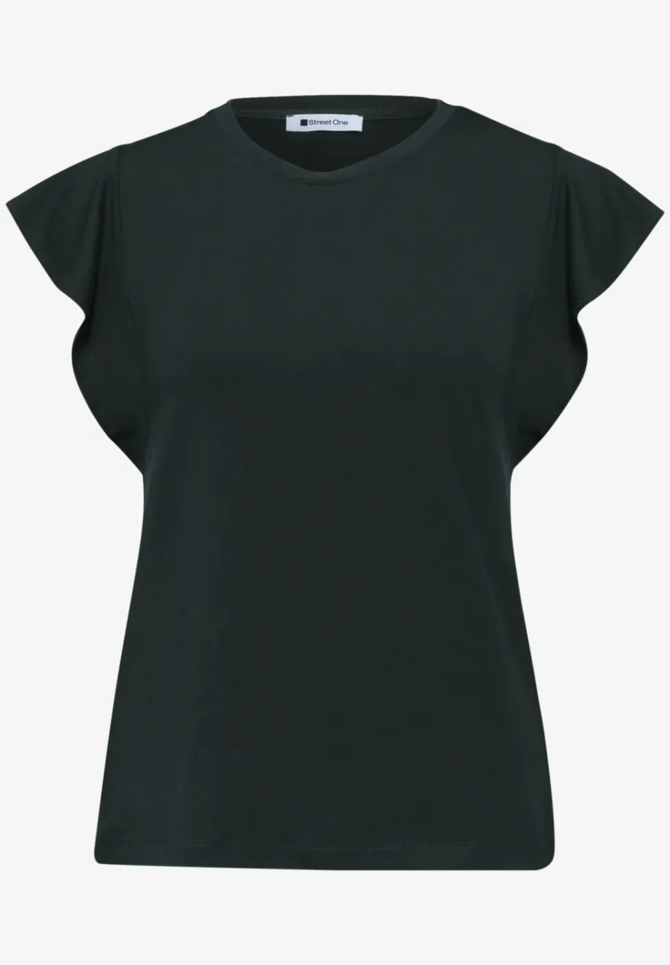 Shirt mit Rundhals und Volantärmeln
