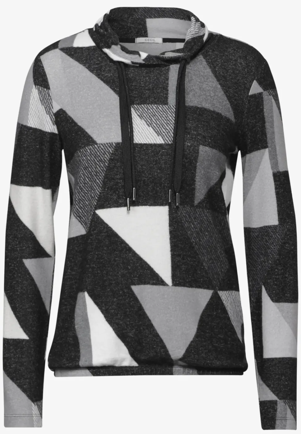 Shirt mit Schalkragen