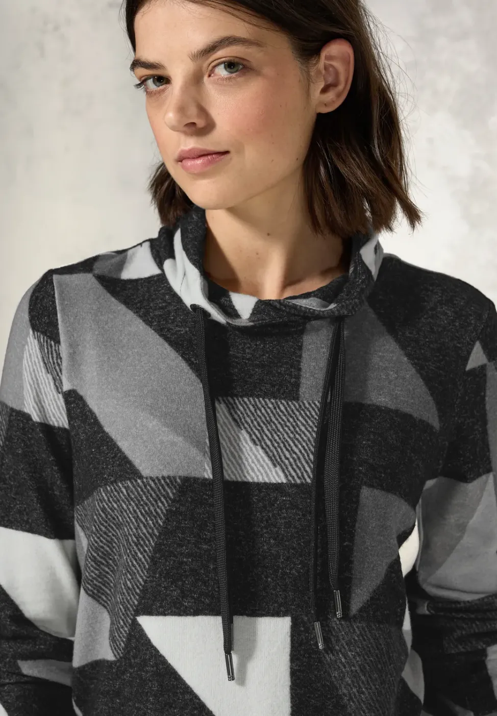 Shirt mit Schalkragen