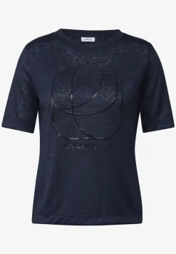 Shirt mit tonalem Print