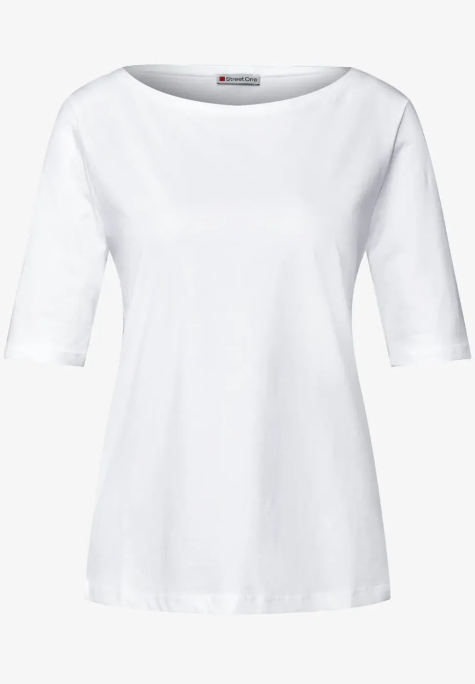 Shirt mit U-Boot-Ausschnitt