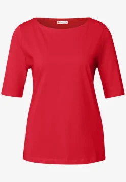 Shirt mit U-Boot-Ausschnitt