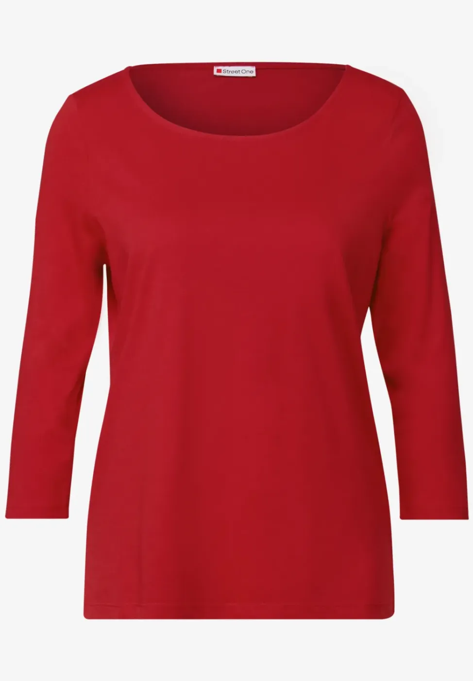 Shirt mit U-Boot-Ausschnitt