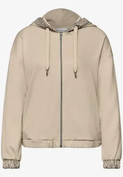 Silk-Look Hoodie Jacke