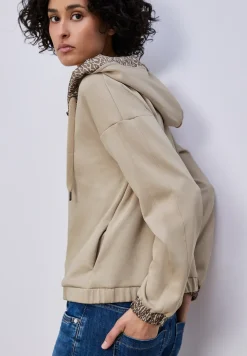 Silk-Look Hoodie Jacke