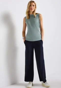 Silk-Look Rippstruktur-Top