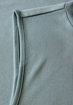 Silk-Look Rippstruktur-Top