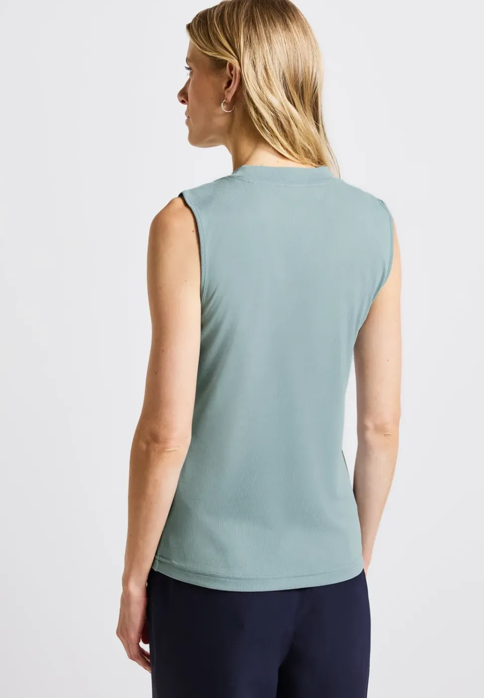 Silk-Look Rippstruktur-Top