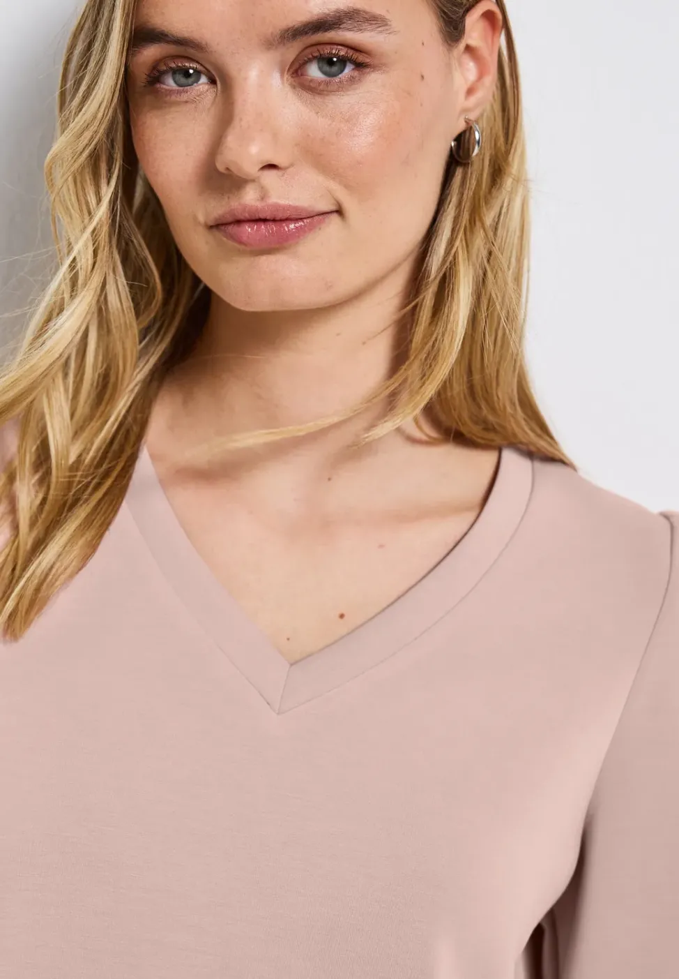 Silk-Look Shirt mit Raffung
