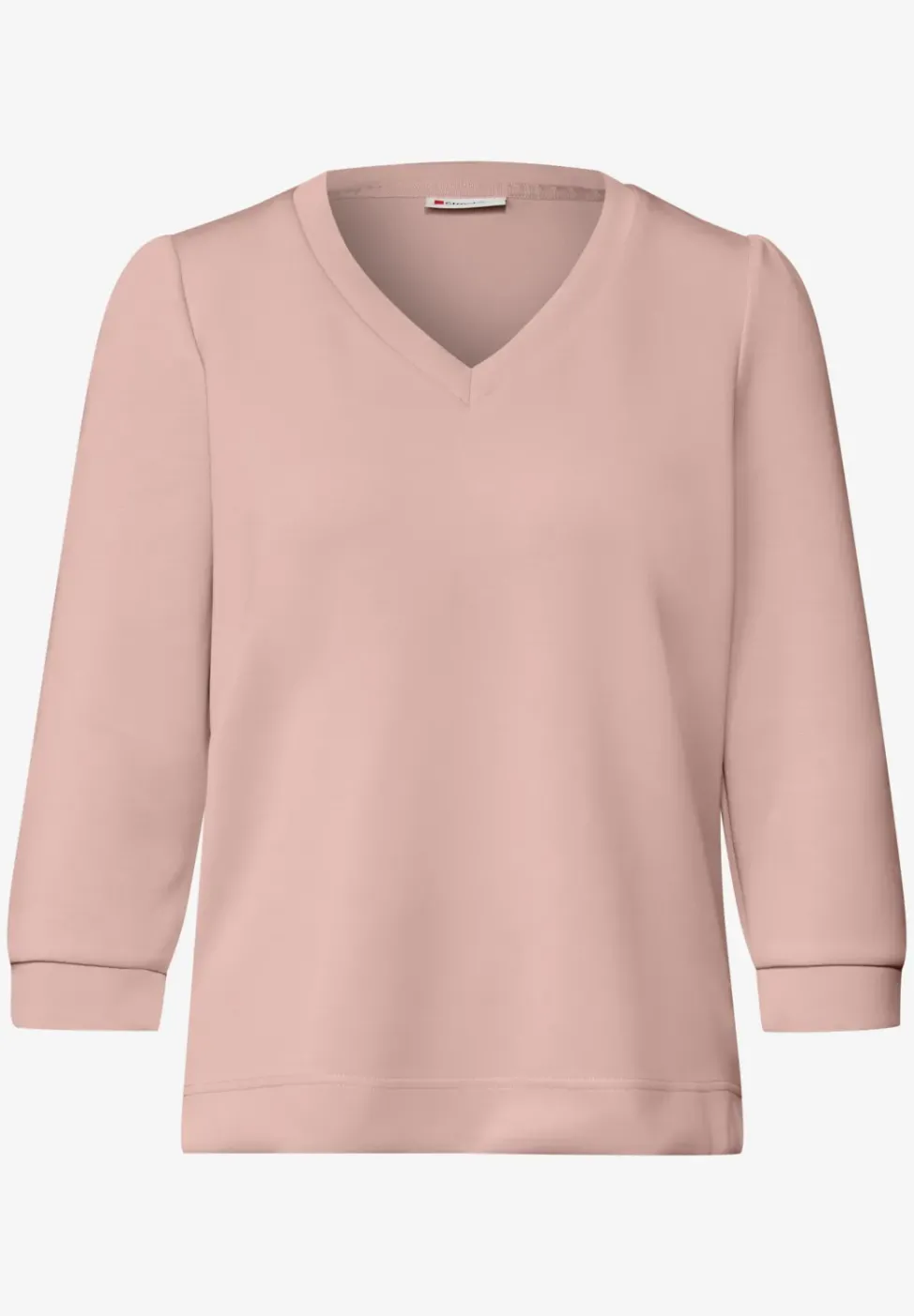 Silk-Look Shirt mit Raffung