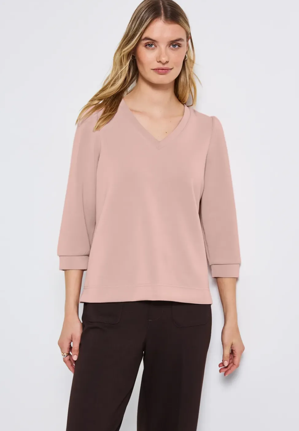 Silk-Look Shirt mit Raffung