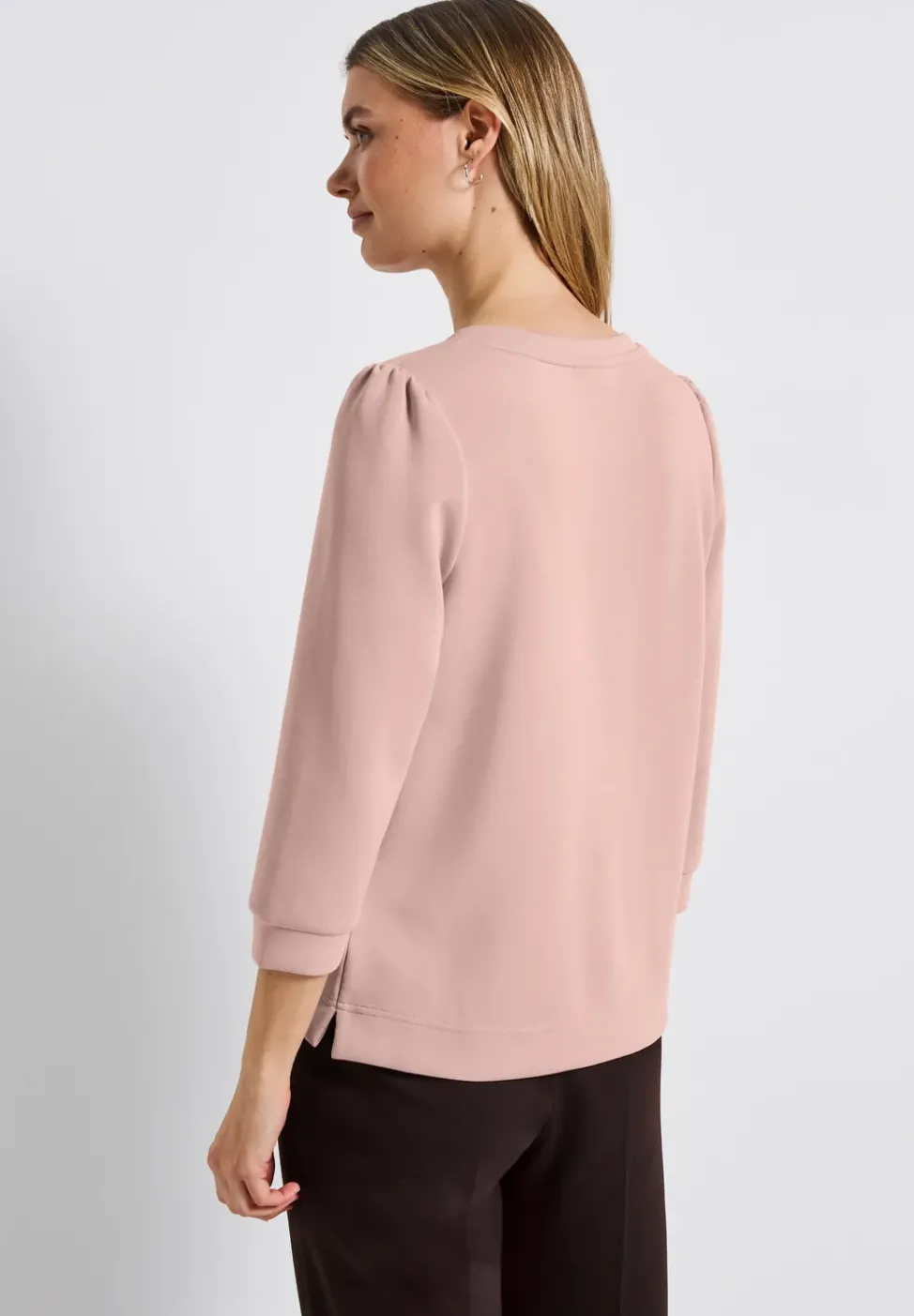 Silk-Look Shirt mit Raffung