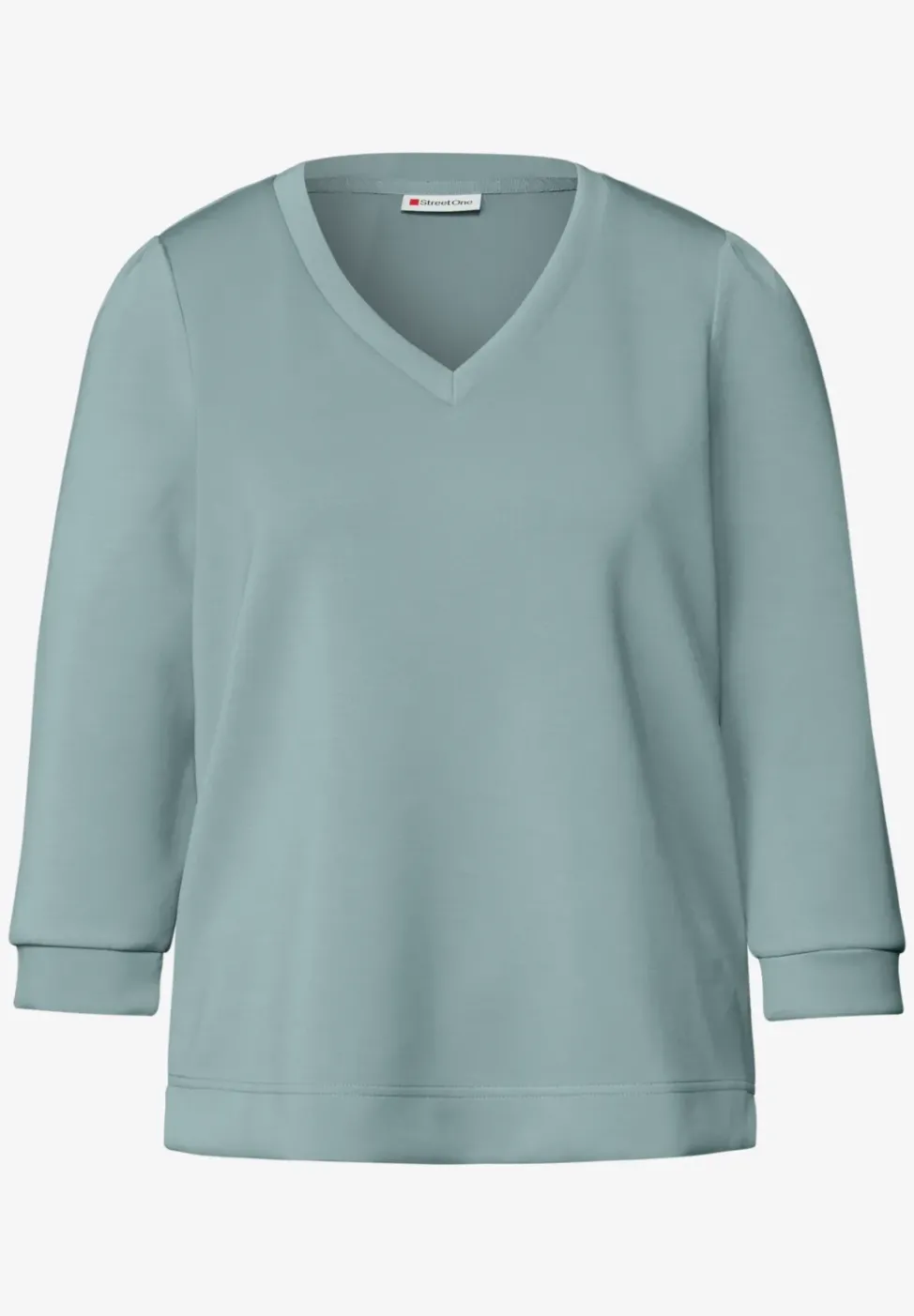 Silk-Look Shirt mit Raffung