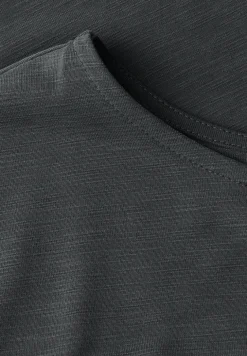 Silk-Look Shirt mit Wording