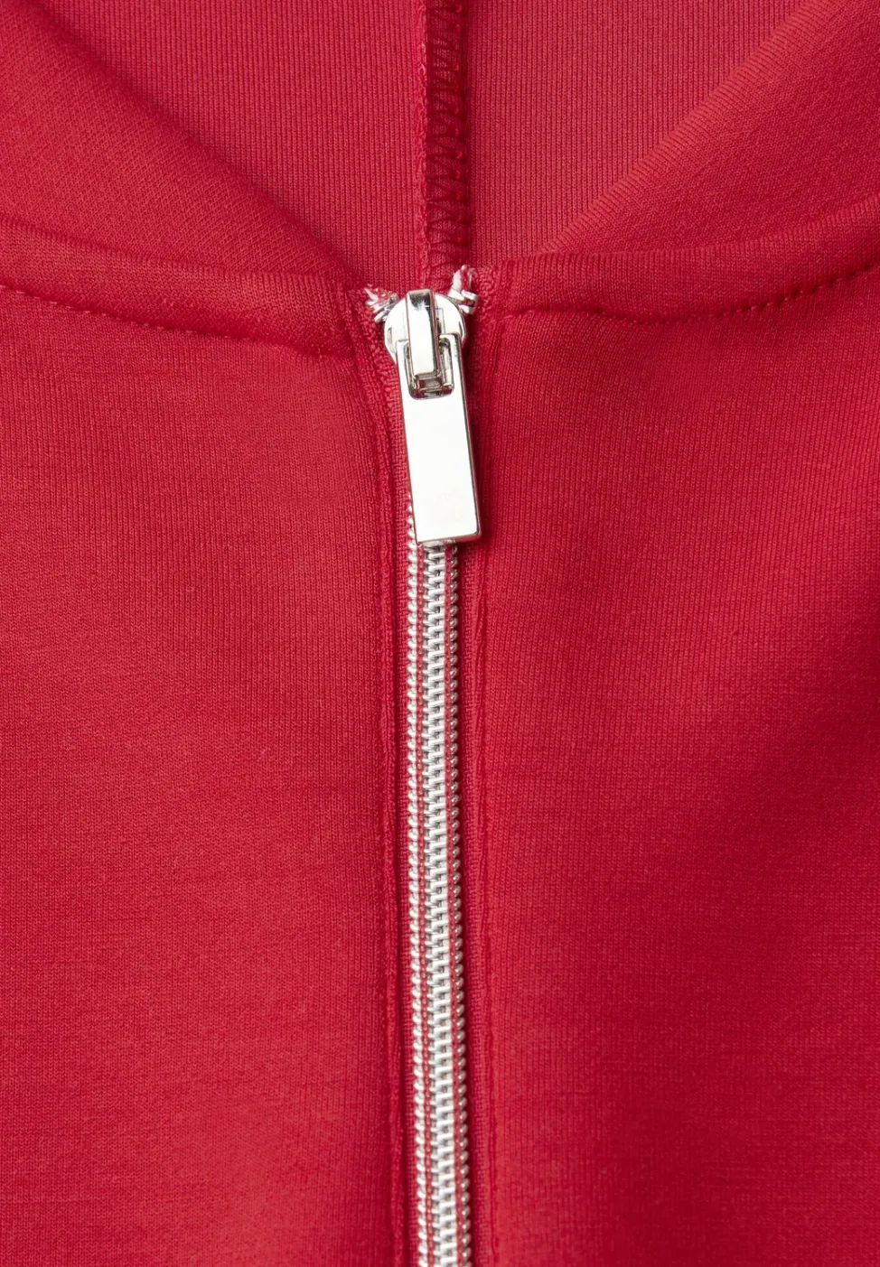 Silk-Look Shirt mit Zipper