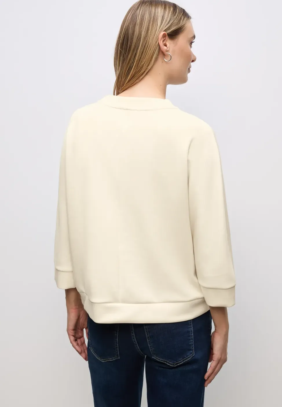 Silk-Look Shirt mit Zipper