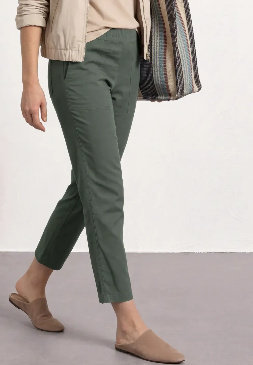 Slim Leg Chino mit Elastikbund