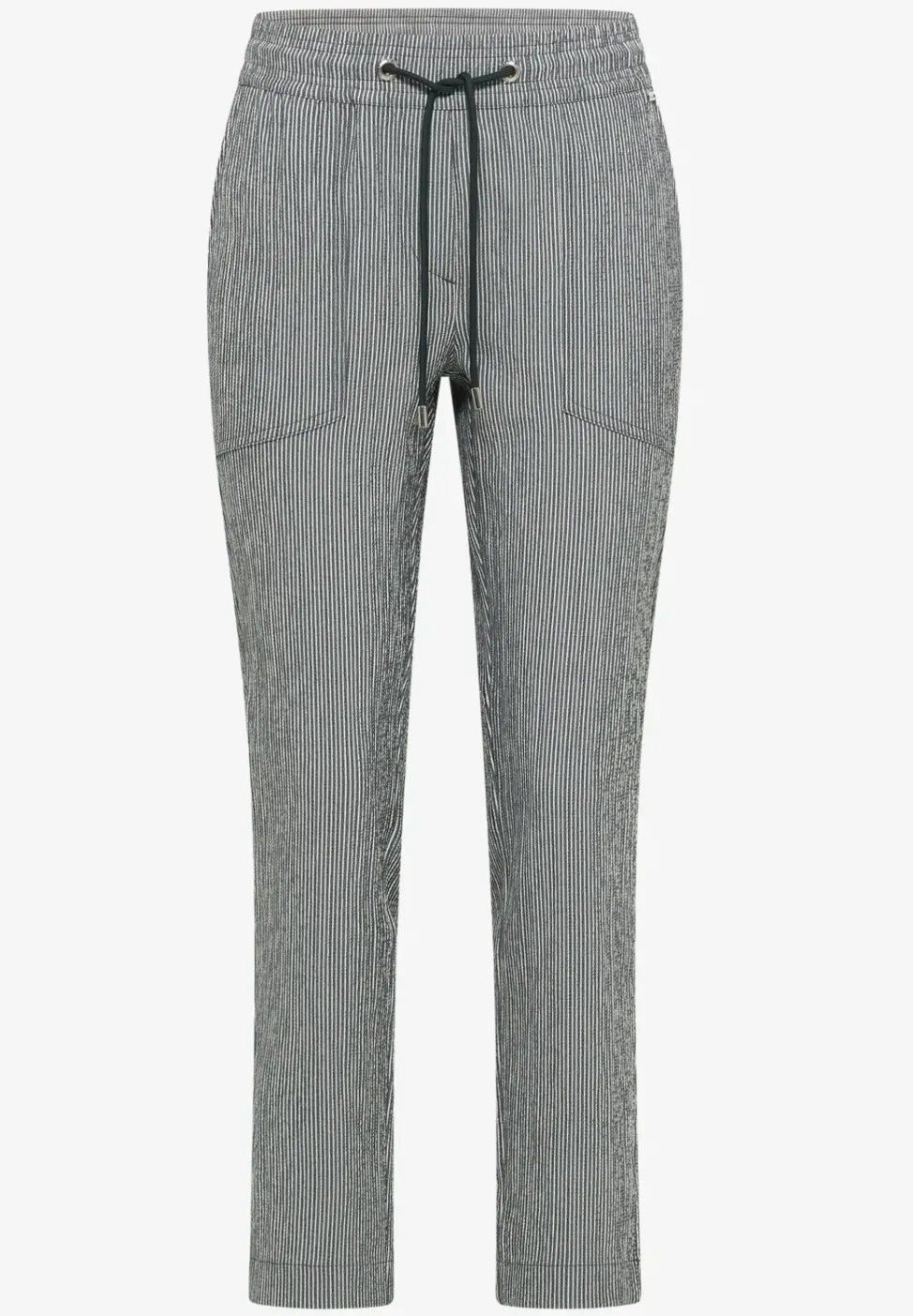 Slim Leg Hose in Seersucker Qualität