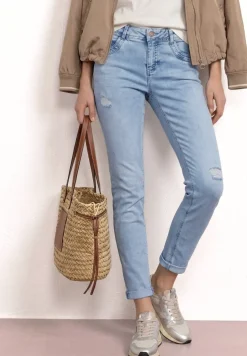 Slim Leg Jeans mit Destroyed-Details