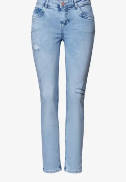Slim Leg Jeans mit Destroyed-Details