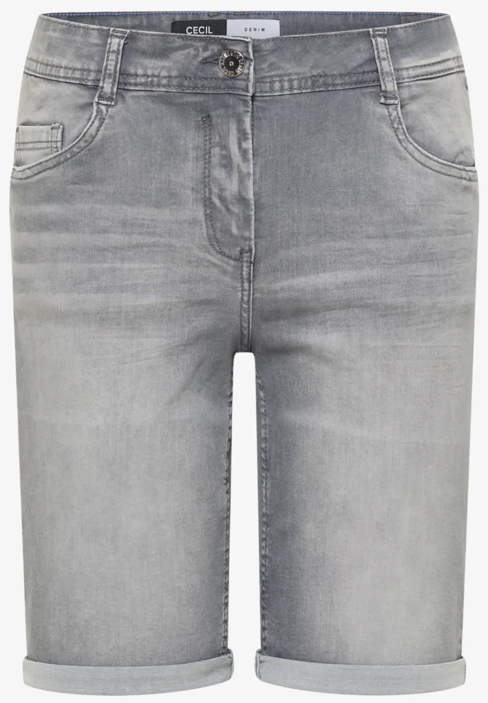 Slim Leg Jeansshorts im Casual Fit