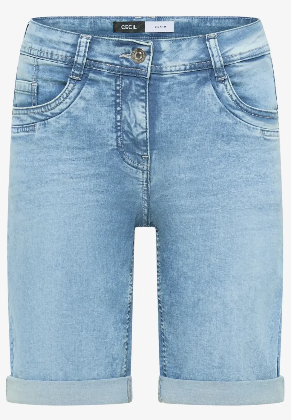 Slim Leg Jeansshorts im Casual Fit