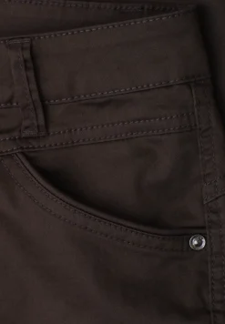 7/8 Slim Leg Hose im Satin-Look