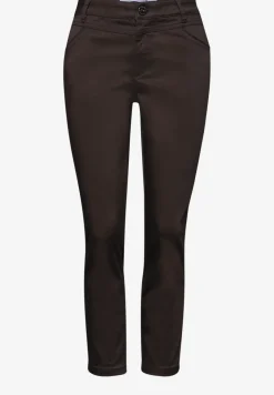 7/8 Slim Leg Hose im Satin-Look