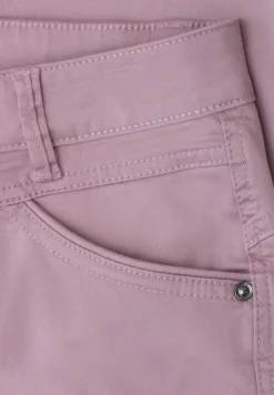 7/8 Slim Leg Hose im Satin-Look
