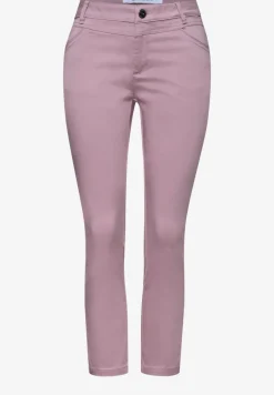 7/8 Slim Leg Hose im Satin-Look