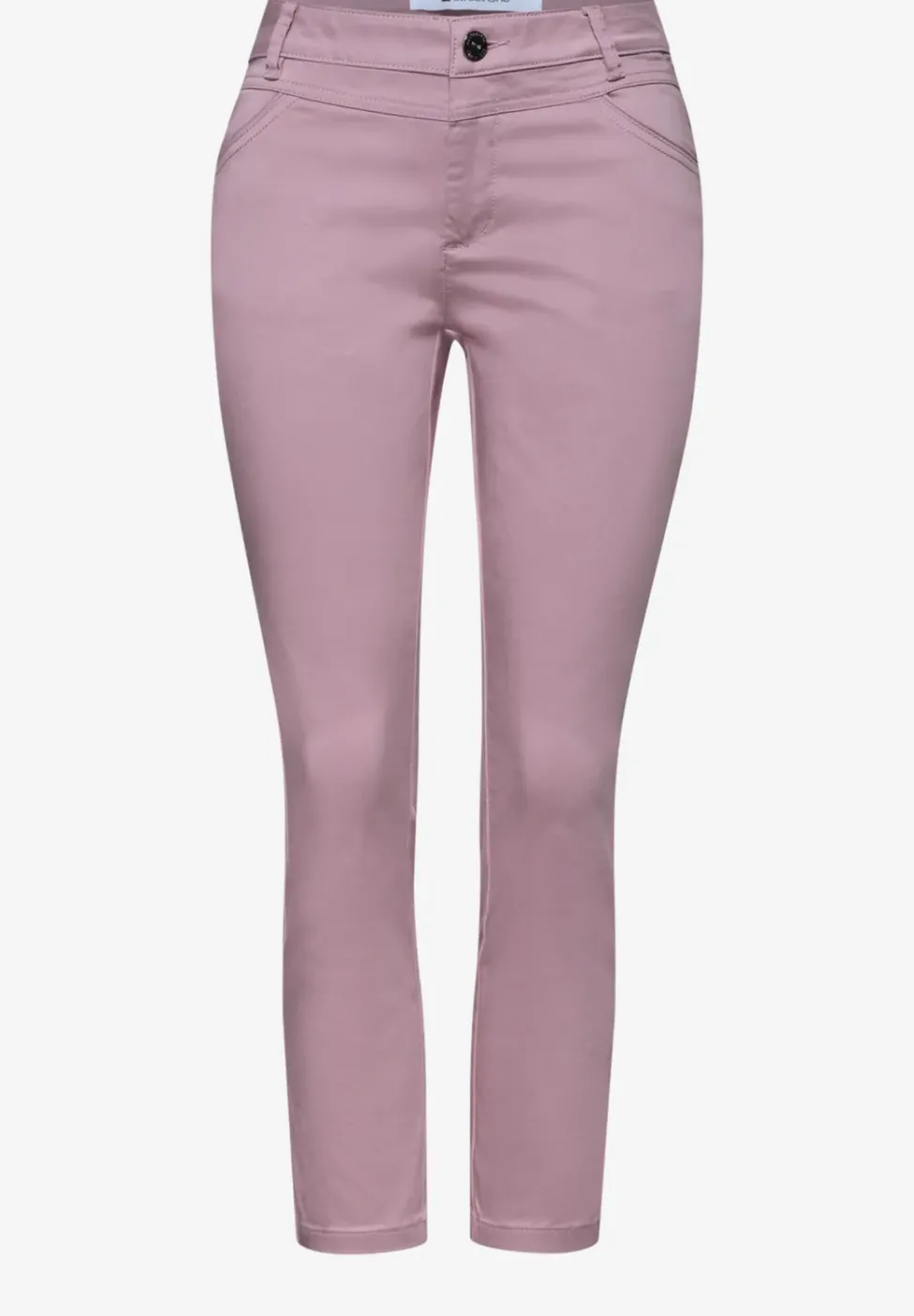 7/8 Slim Leg Hose im Satin-Look