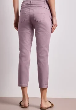 7/8 Slim Leg Hose im Satin-Look