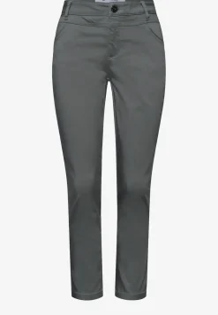 7/8 Slim Leg Hose im Satin-Look