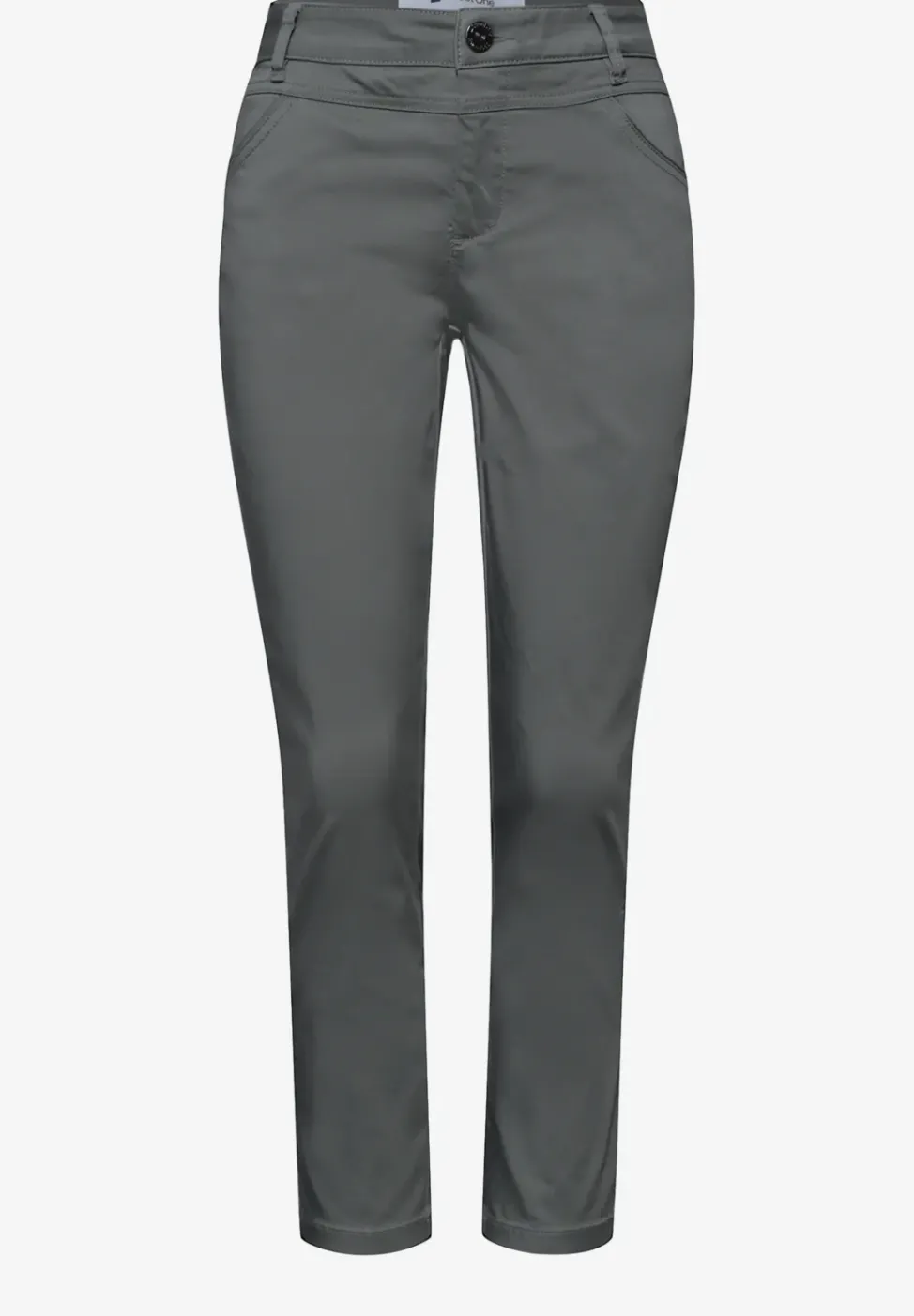 7/8 Slim Leg Hose im Satin-Look