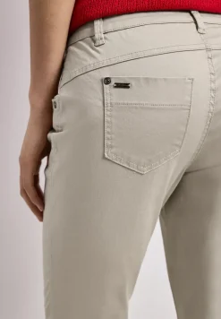 7/8 Slim Leg Hose im Satin-Look