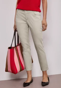 7/8 Slim Leg Hose im Satin-Look
