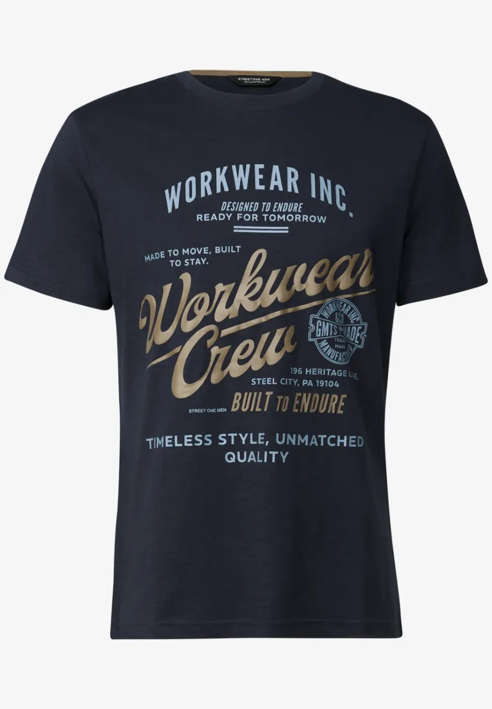 Slub T-Shirt mit Wording