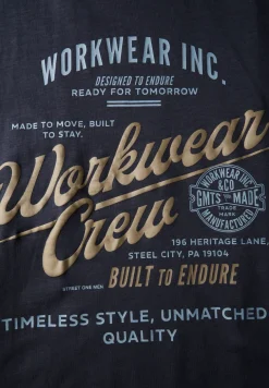 Slub T-Shirt mit Wording