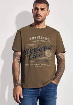 Slub T-Shirt mit Wording