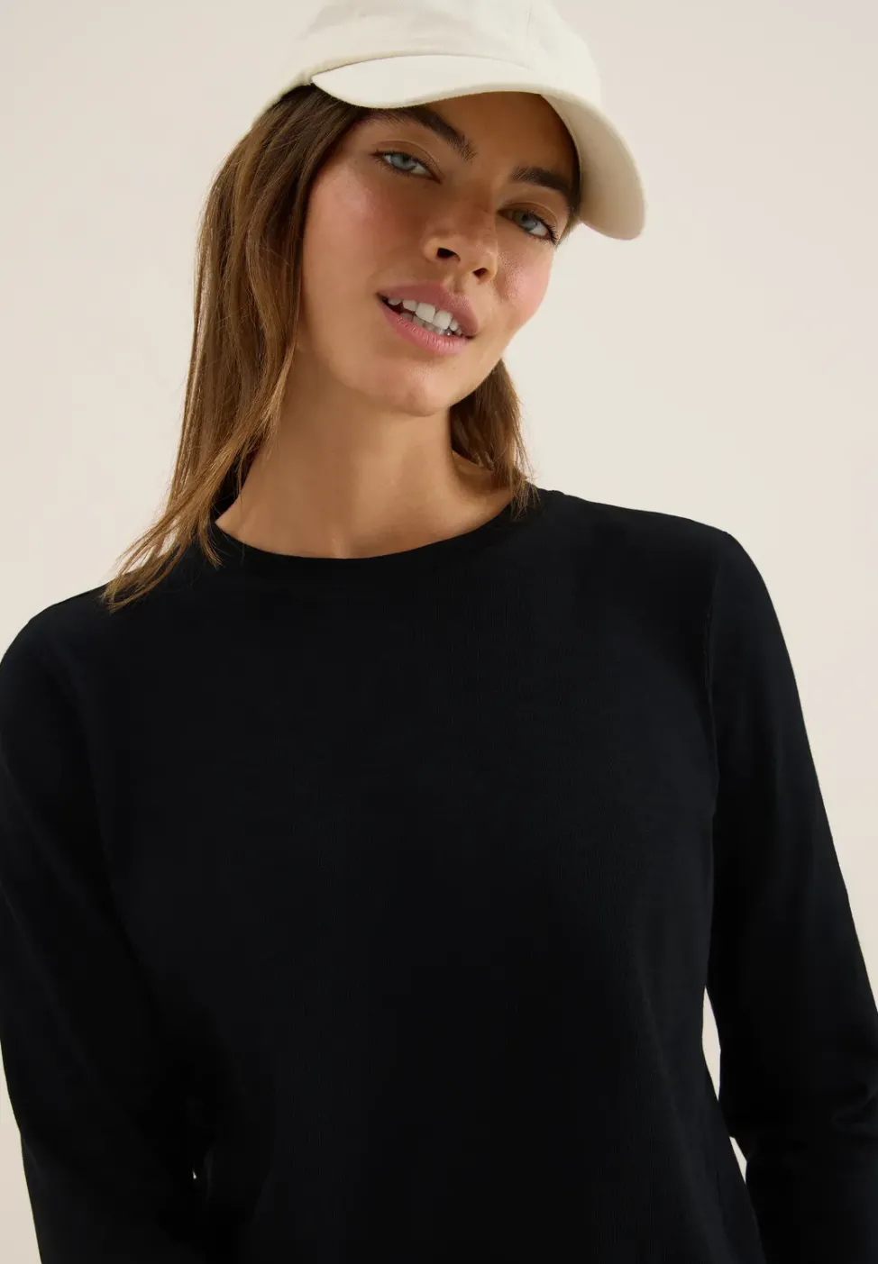 Slub Shirt mit Rundhals