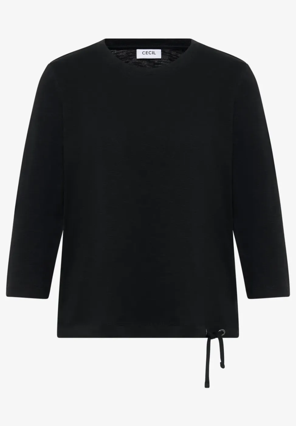 Slub Shirt mit Rundhals