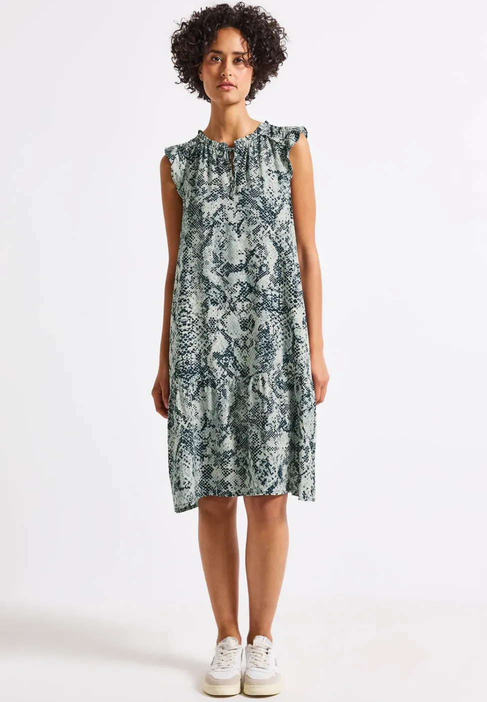 Snake Print Tunika-Kleid