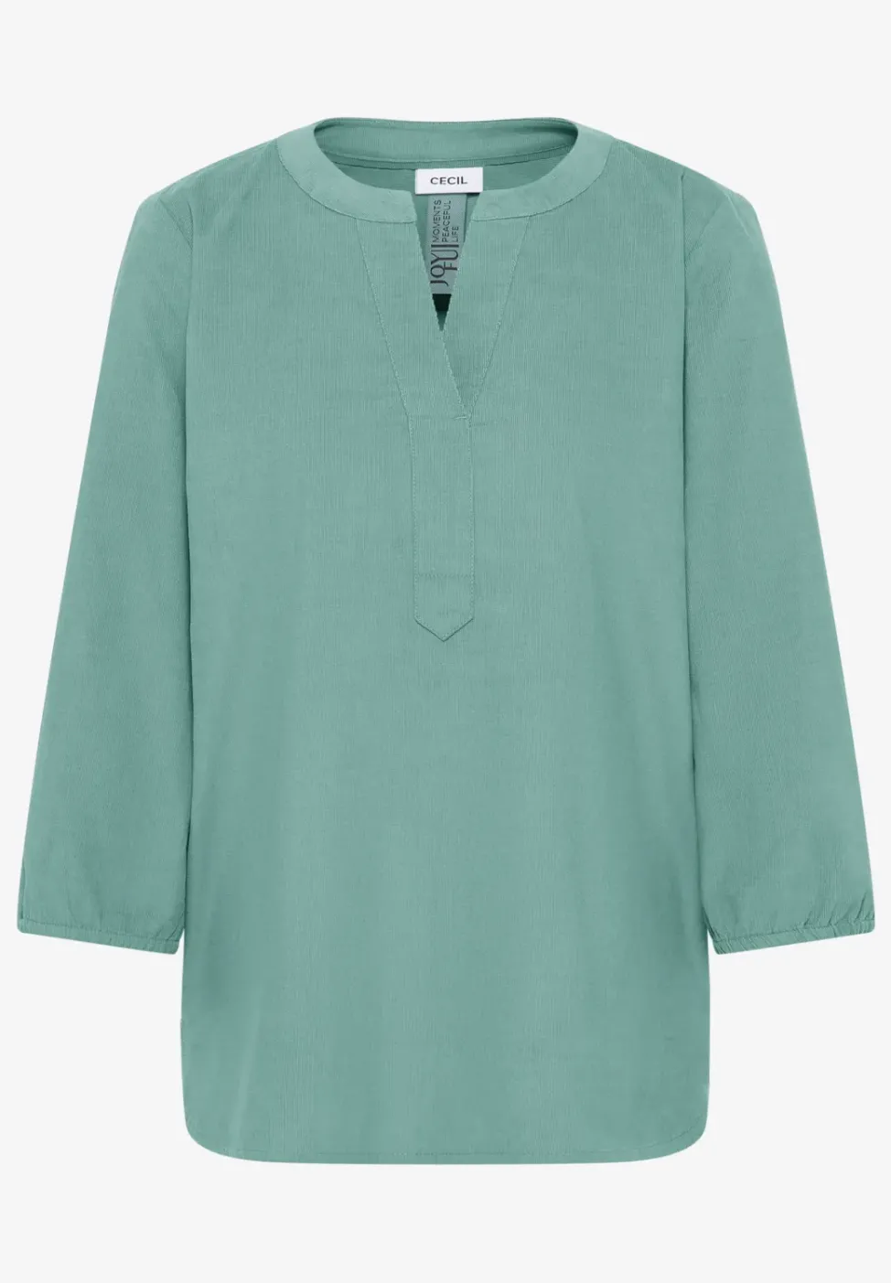 Split Neck Cordbluse