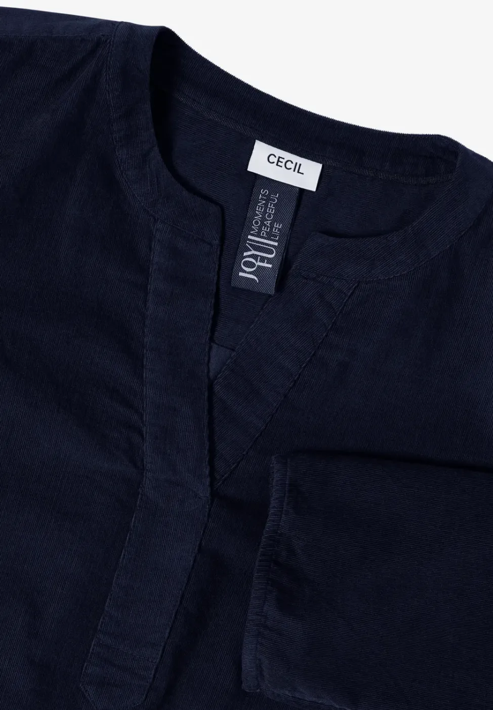 Split Neck Cordbluse