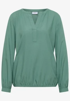 Split Neck Bluse